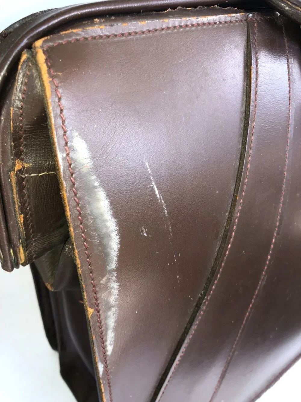 Vintage Hugo Bosca Leather Briefcase U.S. Property